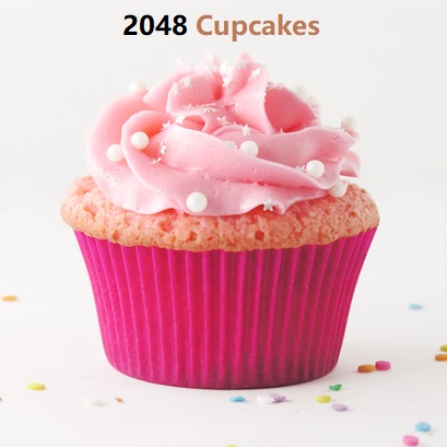 2048 cupcakes Christmas